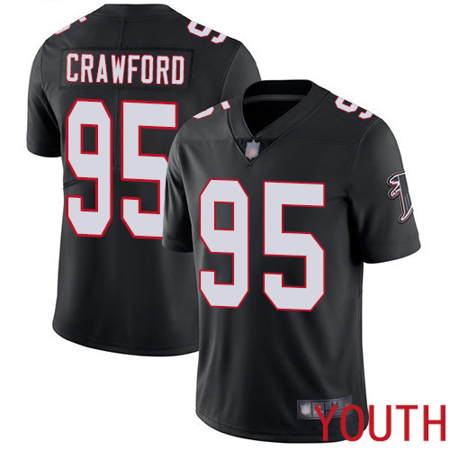 Atlanta Falcons Limited Black Youth Jack Crawford Alternate Jersey NFL Football 95 Vapor Untouchable